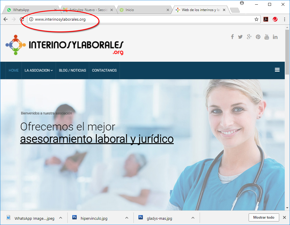 web interinos laborales